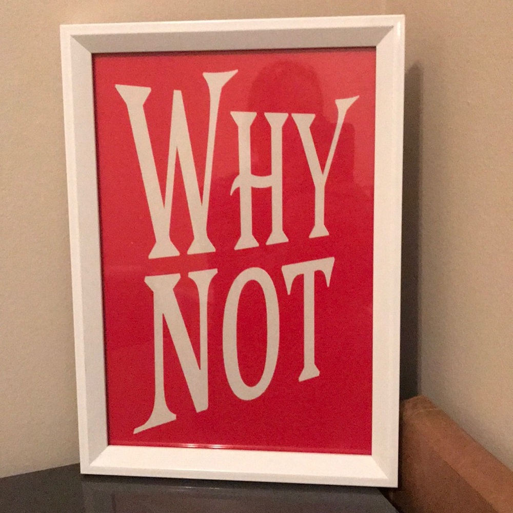 Picture with words to live by